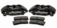 Wilwood 90-01 Integra / 99-00 Civic Si Black Forged DPHA Front Caliper Kit Stock Rotors